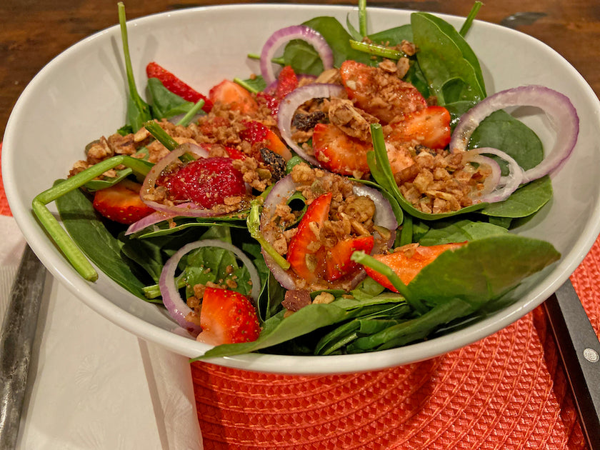 Easy and Healthy Spinach Strawberry Salad Recipe – JuNula