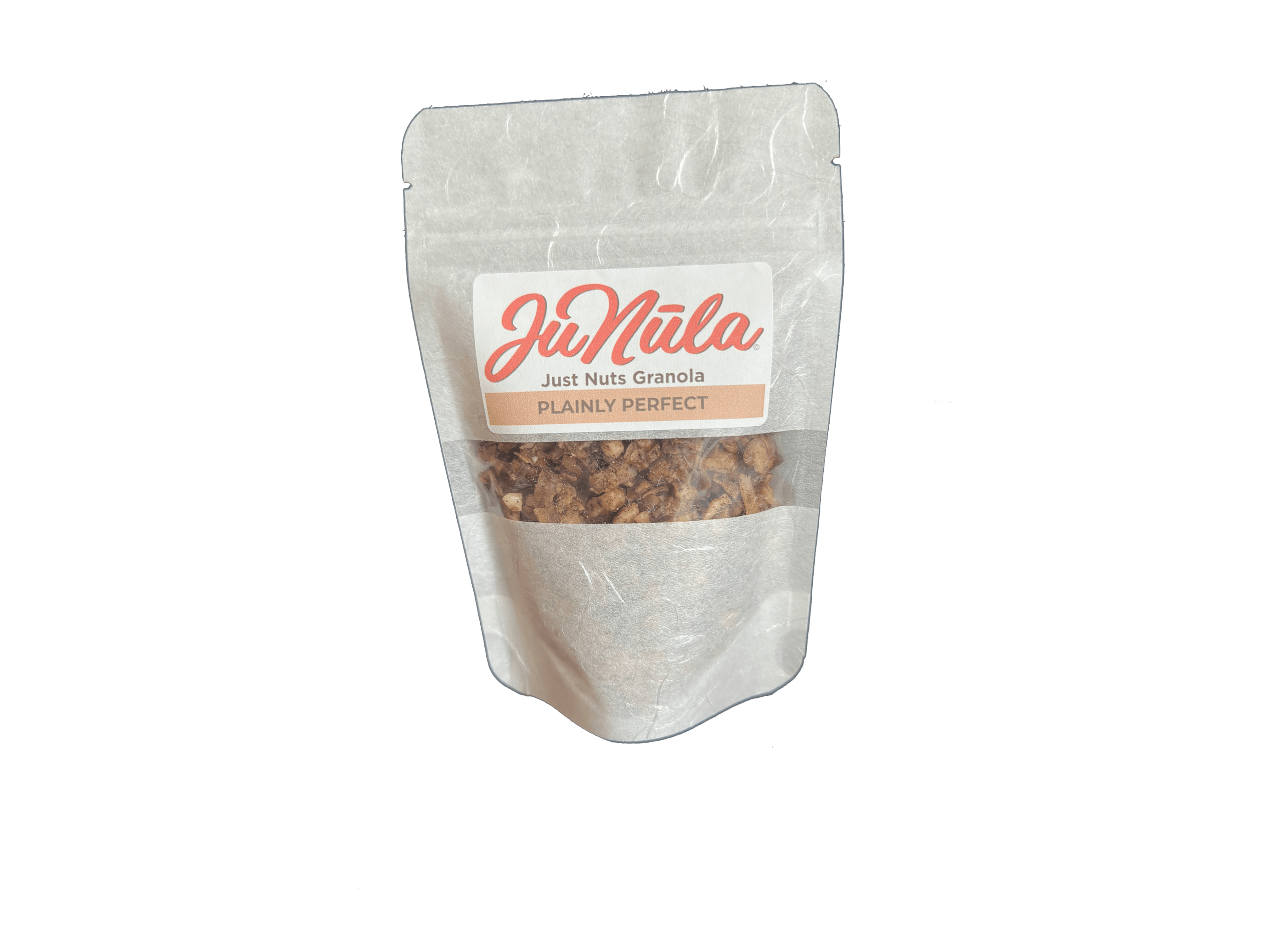 2oz bag of Plainly Perfect granola from the front