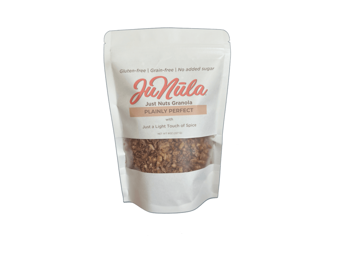 8oz bag of Plainly Perfect granola from the front